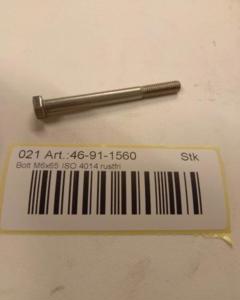 Hexagon head screw M 6x 65 SST ISO 4014